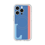 スリムプロテクションプレミアムケース with MagSafe［ オリジナル - initial color line - L blue ］