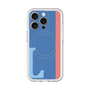 スリムプロテクションプレミアムケース with MagSafe［ オリジナル - initial color line - L blue ］