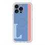 スリムプロテクションプレミアムケース with MagSafe［ オリジナル - initial color line - L blue ］
