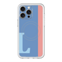 スリムプロテクションプレミアムケース with MagSafe［ オリジナル - initial color line - L blue ］
