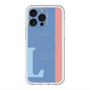 スリムプロテクションプレミアムケース with MagSafe［ オリジナル - initial color line - L blue ］