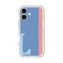 スリムプロテクションプレミアムケース with MagSafe［ オリジナル - initial color line - L blue ］