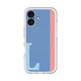 スリムプロテクションプレミアムケース with MagSafe［ オリジナル - initial color line - L blue ］