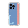 スリムプロテクションプレミアムケース with MagSafe［ オリジナル - initial color line - L blue ］