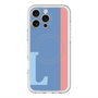 スリムプロテクションプレミアムケース with MagSafe［ オリジナル - initial color line - L blue ］