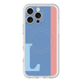 スリムプロテクションプレミアムケース with MagSafe［ オリジナル - initial color line - L blue ］