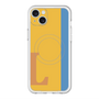スリムプロテクションプレミアムケース with MagSafe［ オリジナル - initial color line - L orange ］