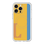 スリムプロテクションプレミアムケース with MagSafe［ オリジナル - initial color line - L orange ］
