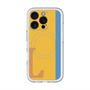 スリムプロテクションプレミアムケース with MagSafe［ オリジナル - initial color line - L orange ］
