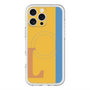 スリムプロテクションプレミアムケース with MagSafe［ オリジナル - initial color line - L orange ］