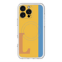 スリムプロテクションプレミアムケース with MagSafe［ オリジナル - initial color line - L orange ］