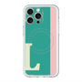 スリムプロテクションプレミアムケース with MagSafe［ オリジナル - initial color line - L green ］