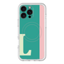 スリムプロテクションプレミアムケース with MagSafe［ オリジナル - initial color line - L green ］