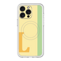 スリムプロテクションプレミアムケース with MagSafe［ オリジナル - initial color line - L yellow ］