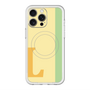 スリムプロテクションプレミアムケース with MagSafe［ オリジナル - initial color line - L yellow ］
