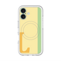 スリムプロテクションプレミアムケース with MagSafe［ オリジナル - initial color line - L yellow ］