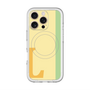 スリムプロテクションプレミアムケース with MagSafe［ オリジナル - initial color line - L yellow ］