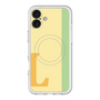 スリムプロテクションプレミアムケース with MagSafe［ オリジナル - initial color line - L yellow ］