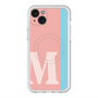 スリムプロテクションプレミアムケース with MagSafe［ オリジナル - initial color line - M pink ］