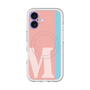 スリムプロテクションプレミアムケース with MagSafe［ オリジナル - initial color line - M pink ］