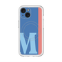 スリムプロテクションプレミアムケース with MagSafe［ オリジナル - initial color line - M blue ］