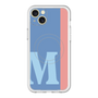 スリムプロテクションプレミアムケース with MagSafe［ オリジナル - initial color line - M blue ］