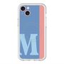 スリムプロテクションプレミアムケース with MagSafe［ オリジナル - initial color line - M blue ］