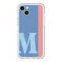 スリムプロテクションプレミアムケース with MagSafe［ オリジナル - initial color line - M blue ］