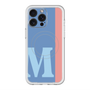 スリムプロテクションプレミアムケース with MagSafe［ オリジナル - initial color line - M blue ］