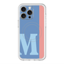 スリムプロテクションプレミアムケース with MagSafe［ オリジナル - initial color line - M blue ］