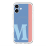 スリムプロテクションプレミアムケース with MagSafe［ オリジナル - initial color line - M blue ］