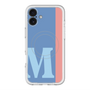 スリムプロテクションプレミアムケース with MagSafe［ オリジナル - initial color line - M blue ］