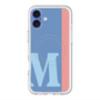 スリムプロテクションプレミアムケース with MagSafe［ オリジナル - initial color line - M blue ］