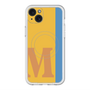 スリムプロテクションプレミアムケース with MagSafe［ オリジナル - initial color line - M orange ］