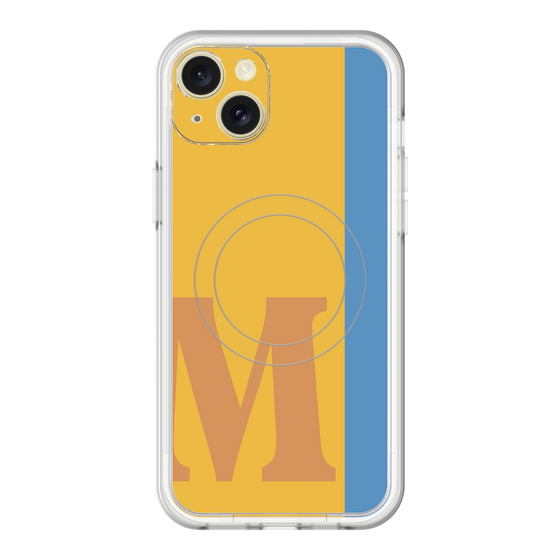 スリムプロテクションプレミアムケース with MagSafe［ オリジナル - initial color line - M orange ］