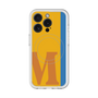 スリムプロテクションプレミアムケース with MagSafe［ オリジナル - initial color line - M orange ］