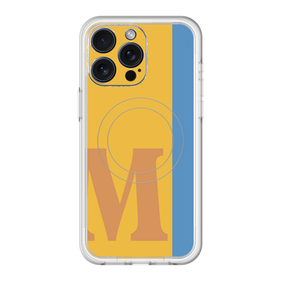 スリムプロテクションプレミアムケース with MagSafe［ オリジナル - initial color line - M orange ］
