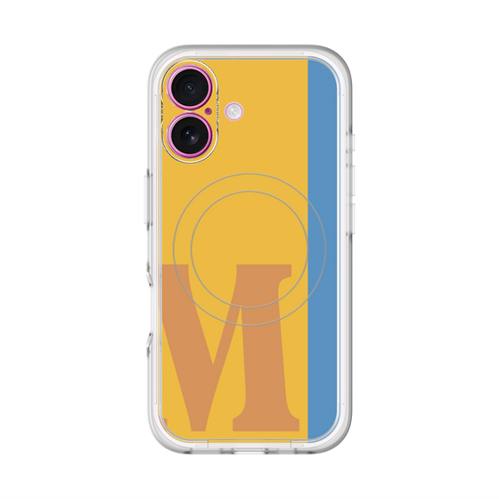スリムプロテクションプレミアムケース with MagSafe［ オリジナル - initial color line - M orange ］