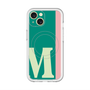 スリムプロテクションプレミアムケース with MagSafe［ オリジナル - initial color line - M green ］