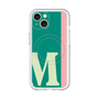 スリムプロテクションプレミアムケース with MagSafe［ オリジナル - initial color line - M green ］