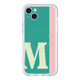 スリムプロテクションプレミアムケース with MagSafe［ オリジナル - initial color line - M green ］