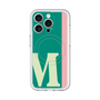 スリムプロテクションプレミアムケース with MagSafe［ オリジナル - initial color line - M green ］