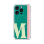 スリムプロテクションプレミアムケース with MagSafe［ オリジナル - initial color line - M green ］