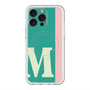 スリムプロテクションプレミアムケース with MagSafe［ オリジナル - initial color line - M green ］