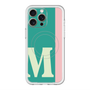 スリムプロテクションプレミアムケース with MagSafe［ オリジナル - initial color line - M green ］