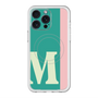 スリムプロテクションプレミアムケース with MagSafe［ オリジナル - initial color line - M green ］