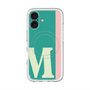 スリムプロテクションプレミアムケース with MagSafe［ オリジナル - initial color line - M green ］