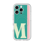 スリムプロテクションプレミアムケース with MagSafe［ オリジナル - initial color line - M green ］