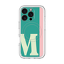 スリムプロテクションプレミアムケース with MagSafe［ オリジナル - initial color line - M green ］