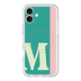 スリムプロテクションプレミアムケース with MagSafe［ オリジナル - initial color line - M green ］